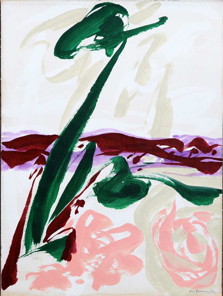 L’erbe ivoir (Elfenbensurt) 59x79, acryl på glasfiberlærred. La Bussière 1992